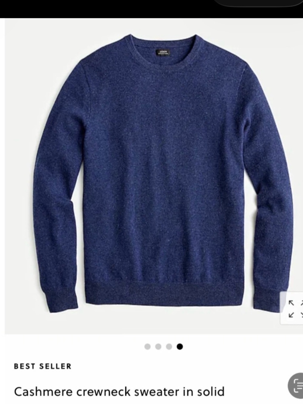 J.Crew 100% Cashmere Crewneck Sweater in Blue Men’s , Small